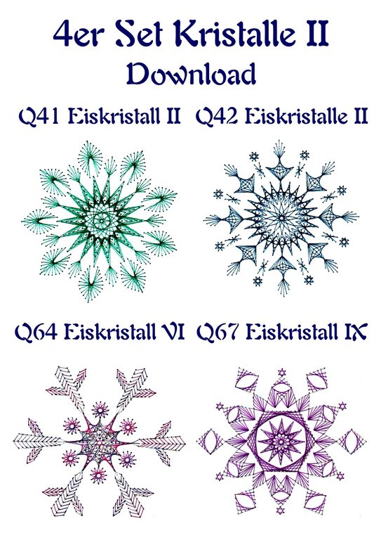 DL Q 20 4er Set Kristalle II