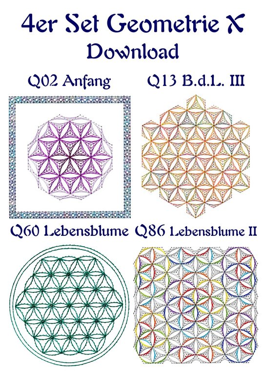 DL Q 10 4er Set Geometrie X